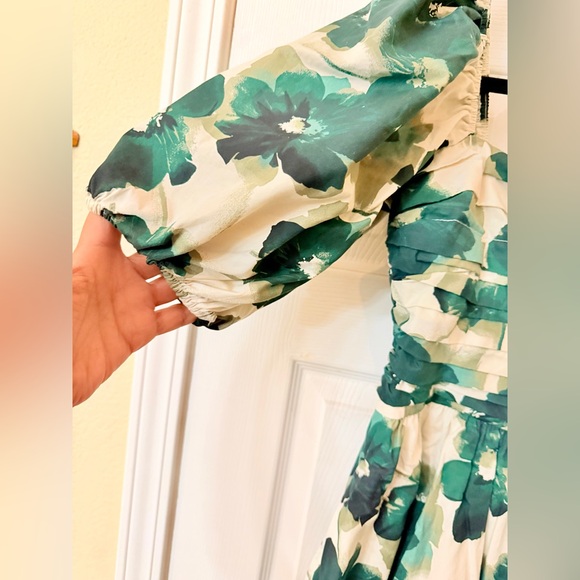 Abercrombie & Fitch Green Floral Mini Dress - Picture 6 of 7